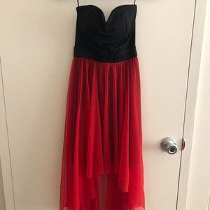 Dress, Asymmetric, Strapless, Excellent Condition